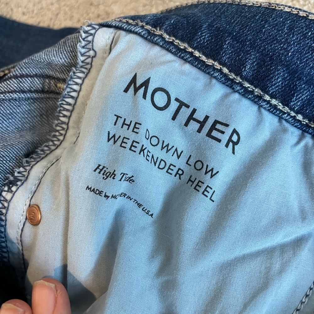 MOTHER Women's High-Rise Flare Jeans - Blue - Picture 4 of 9